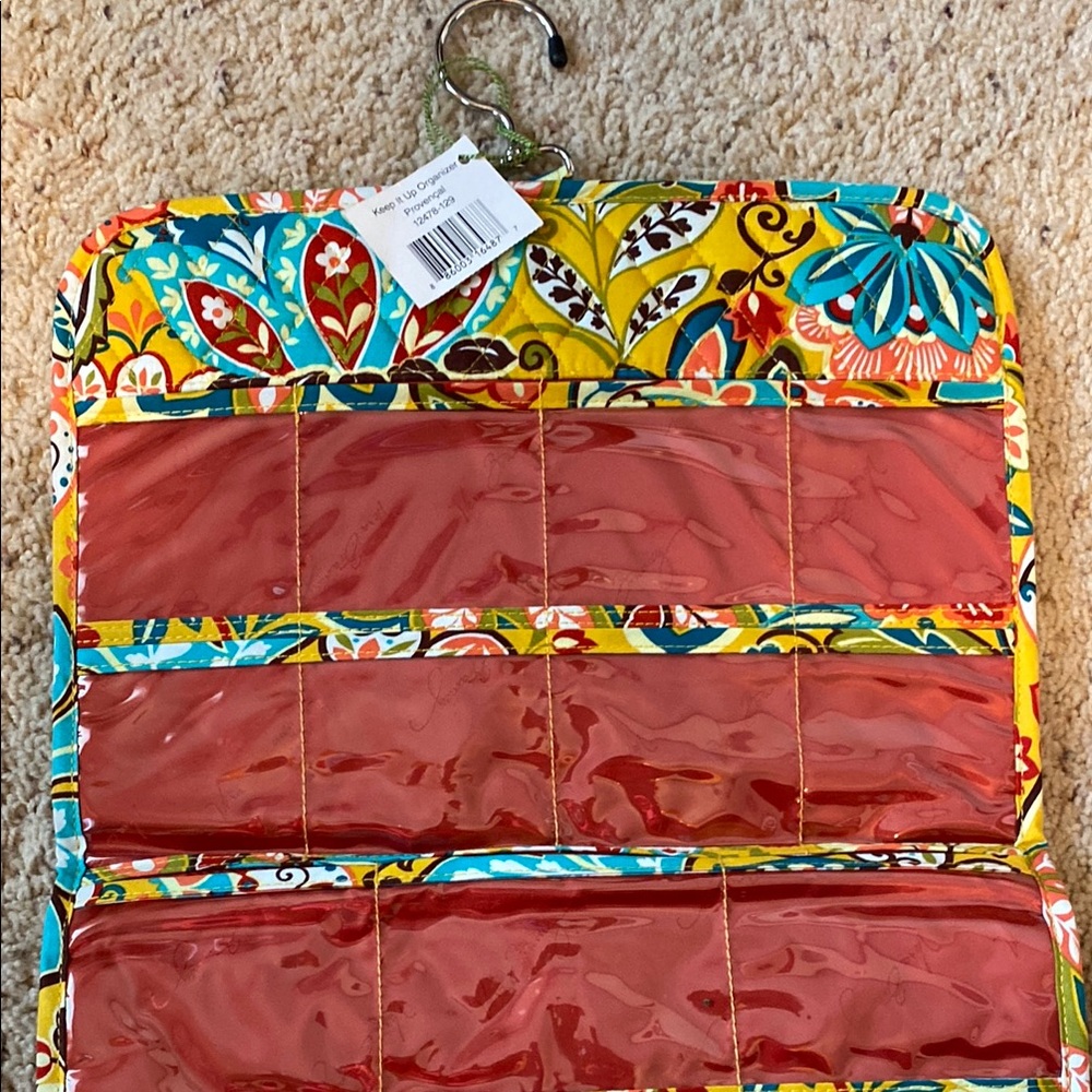 Vera Bradley Red and Yellow Floral Make Up, jewelry organizar - Picture 3 of 5